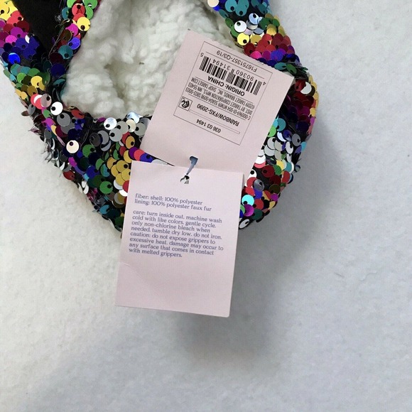 ❌SOLD❌ More than Magic NWT Sequins Slippers Girls M/L (Shoe Size 2-5) - Picture 8 of 8